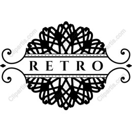 Retro - Elegant Floral Clipart