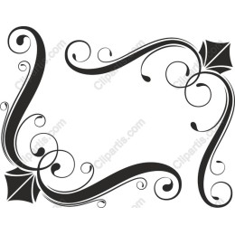 Ornate Decorative Frame with Swirls and Leaves