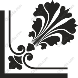 Elegant Floral Corner Flourish