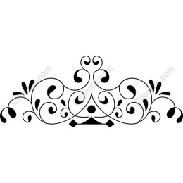 Elegant Ornamental with Crown Motif