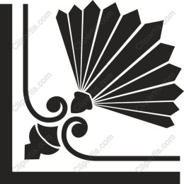 Elegant Decorative Corner with Stylish Fan Motif