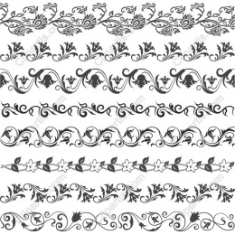 Elegant Floral Border Collection