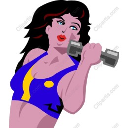 Empowered Fitness - Confident Woman Lifting Weights