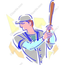 Vibrant Baseball Player