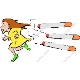 Energetic Woman Running