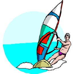 Vibrant Windsurfing