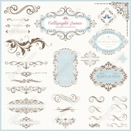 Calligraphic Frames and Page Decoration Collection