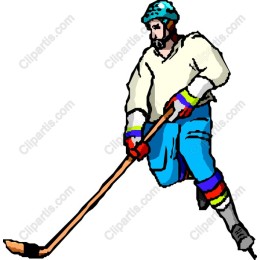 Vibrant Hockey Player
