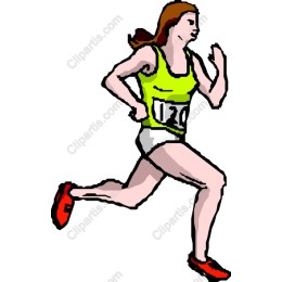 Dynamic Female Runner