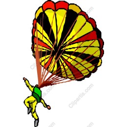 Vibrant Parachutist