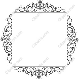 Elegant Black Ornate Frame