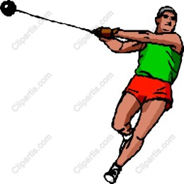 Dynamic Hammer Throw Athlete