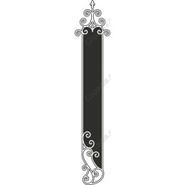 Vertical Ornate Frame