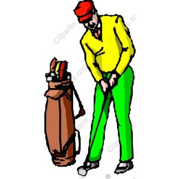 Vibrant Golfer