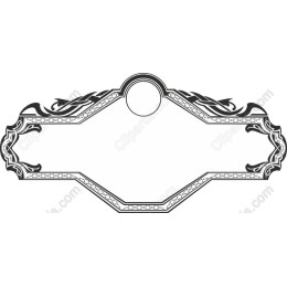 Vintage Decorative Border for Invitations and Certificates