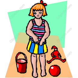 Playful Beach Child