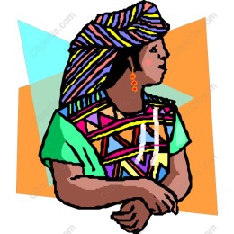 Cultural Elegance: Vibrant Woman in Traditional Attire