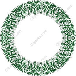 Elegant Green Ornamental