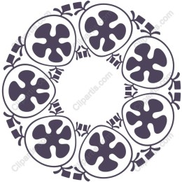 Floral Decorative - Circular Floral Motif