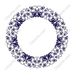 Elegant Floral and Butterfly Wreath