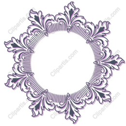 Exquisite Ornate Floral Circular Frame