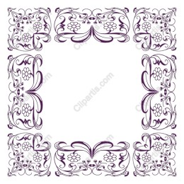 Ornate Floral Frame