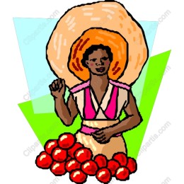 Joyful Farmer with Tomatoes