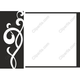 Elegant Decorative Frame with Intricate Swirls
