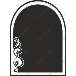 Elegant Arch with Decorative Flourish