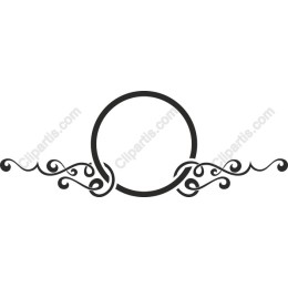 Elegant Ornate Circular Frame