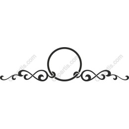 Elegant Decorative Border with Circular Center