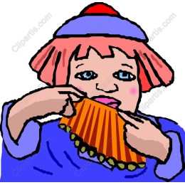 Whimsical Pan Flute Musician