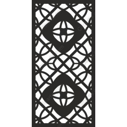 Elegant Geometric Pattern in Black and White