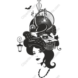 Whimsical Vintage Lady