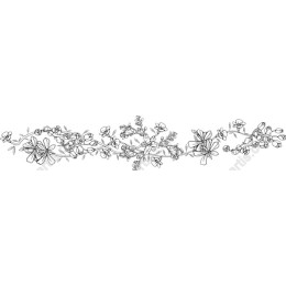 Intricate Floral Line Drawing