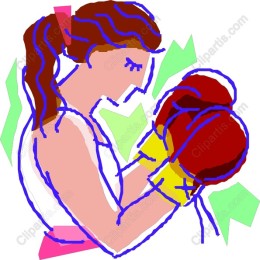 Vibrant Female Boxer