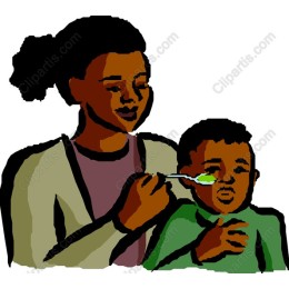 Heartwarming Mother Feeding Child