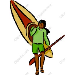 Vibrant Young Surfer