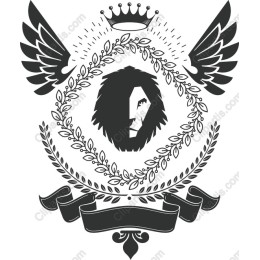 Majestic Lion Wings and Crown