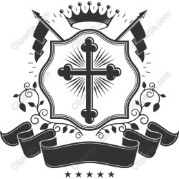 Heraldic Crest Cross