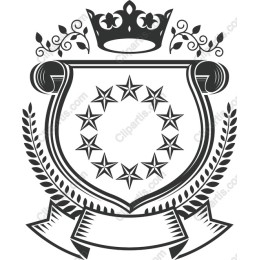 Ornate Crowned Crest