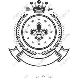 Regal Fleur-de-Lis Crest