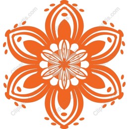 Orange Floral