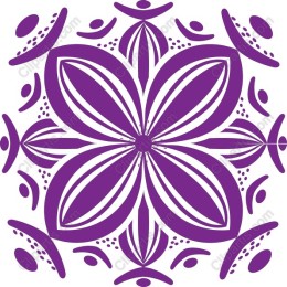 Floral Mandala in Purple
