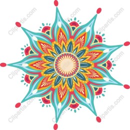 Vibrant Colorful Mandala