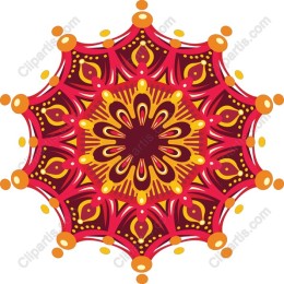Vibrant Floral Mandala