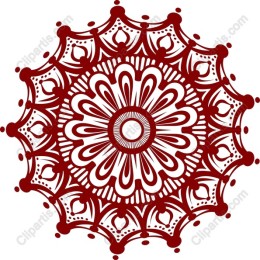 Burgundy Mandala