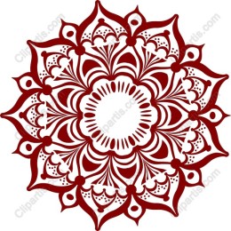 Exquisite Red Mandala