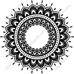 Intricate Mandala in Black and White