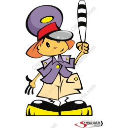 Vibrant Playful Cartoon Character